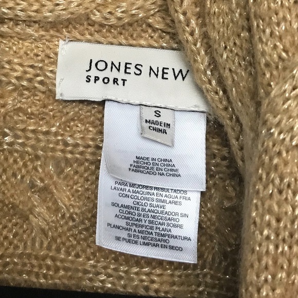 Jones New York Sport Gold Open Front Cardigan - Picture 7 of 10